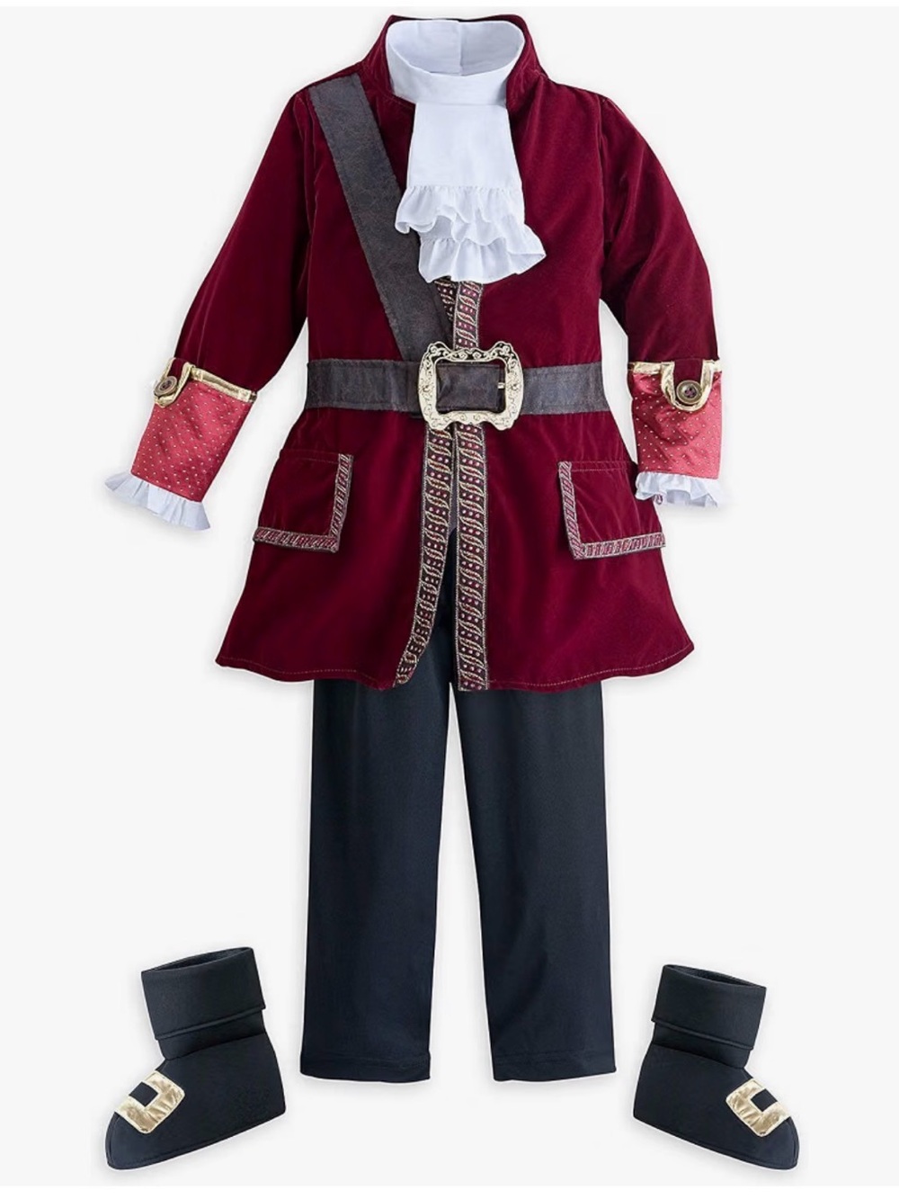 Disney Kids Captain Hook Costume with Tricorn Hat - Picture 2 of 6